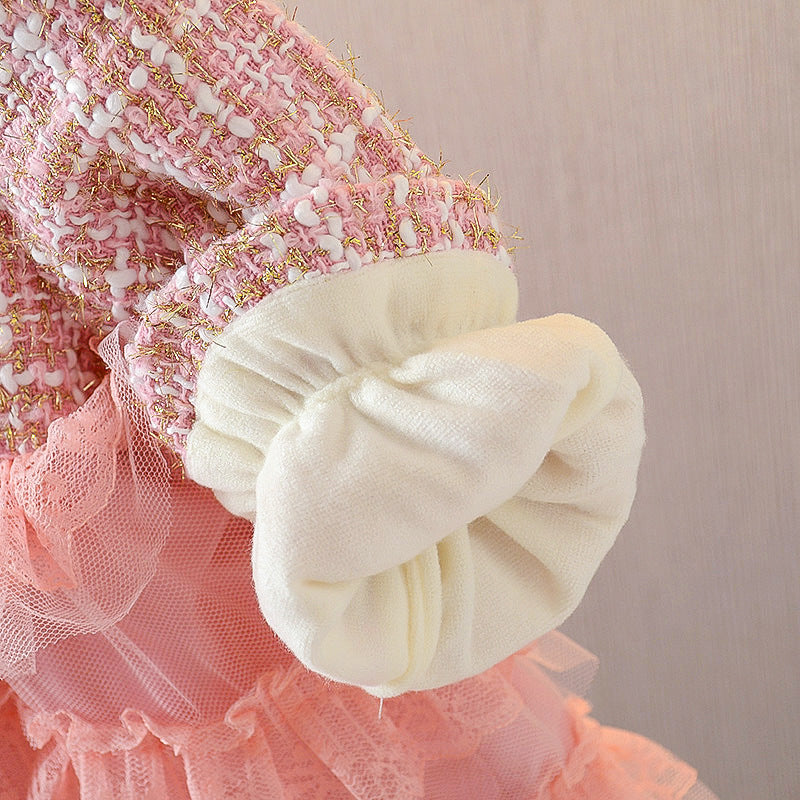 Baby Kid Girl Little Fragrance Plus Velvet Thickening Princess Dress