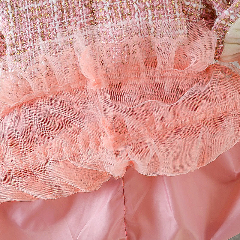 Baby Kid Girl Little Fragrance Plus Velvet Thickening Princess Dress