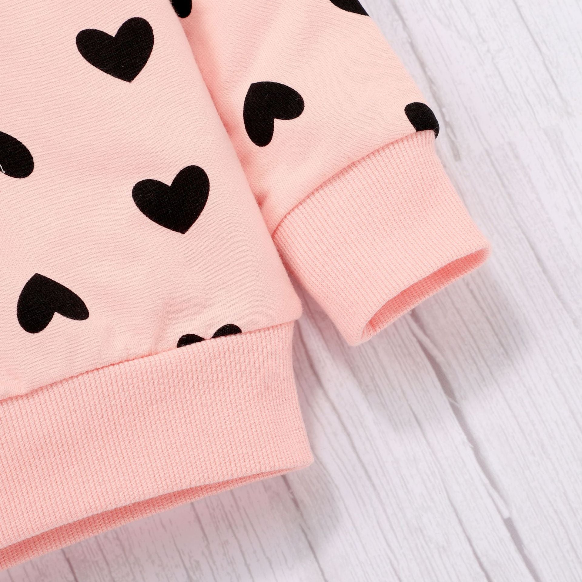Baby Girls Love Valentine Printed Cotton Set 2 Pcs