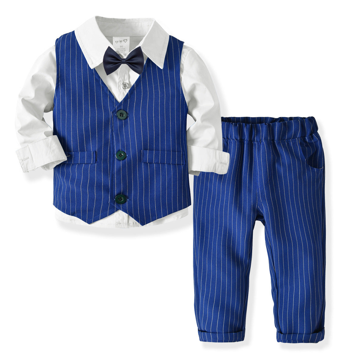 Long Sleeve Gentleman Baby Boy Set 2 Pcs Formal Suits