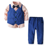 Long Sleeve Gentleman Baby Boy Set 2 Pcs Formal Suits
