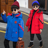 Kid Boys Winter Cotton Jacket Thickened Fashion Coat