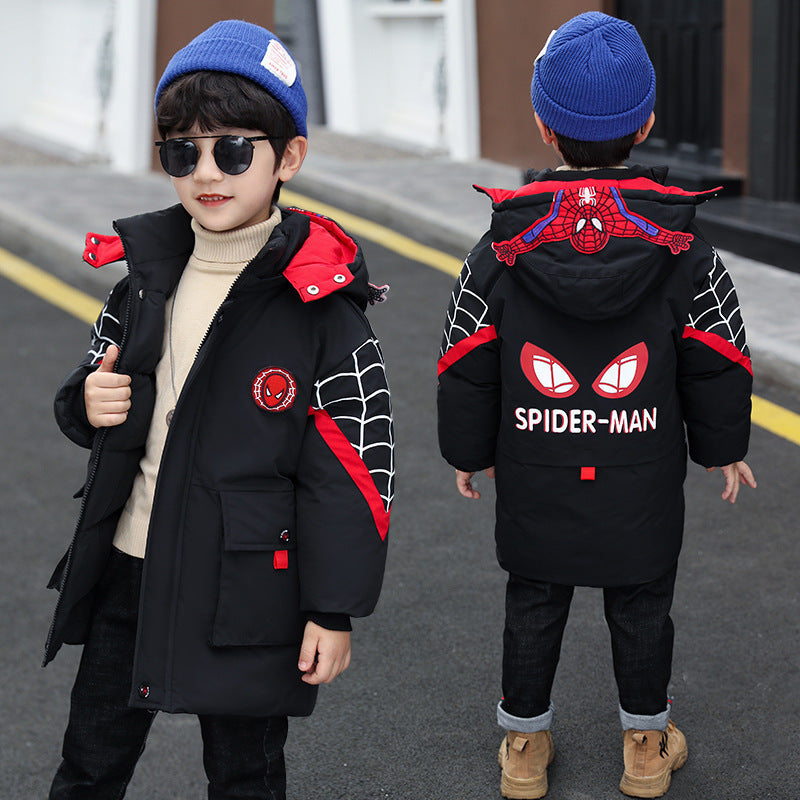 Kid Boys Winter Cotton Jacket Thickened Fashion Coat