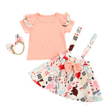 Summer Baby Rabbit Suspender Easter Set 3 Pcs