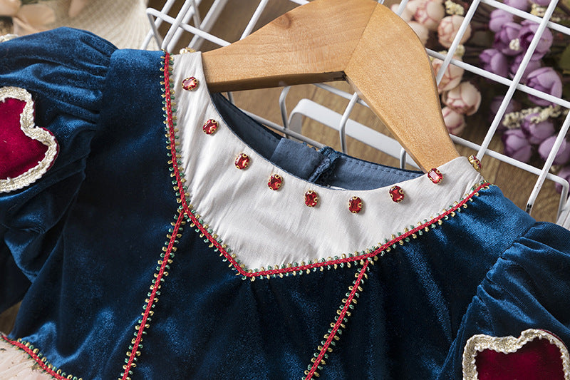 Kid Baby Girl Snow White Western Princess Dress