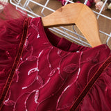 Kid Baby Girl Princess Flower Little Host Piano Show Dress