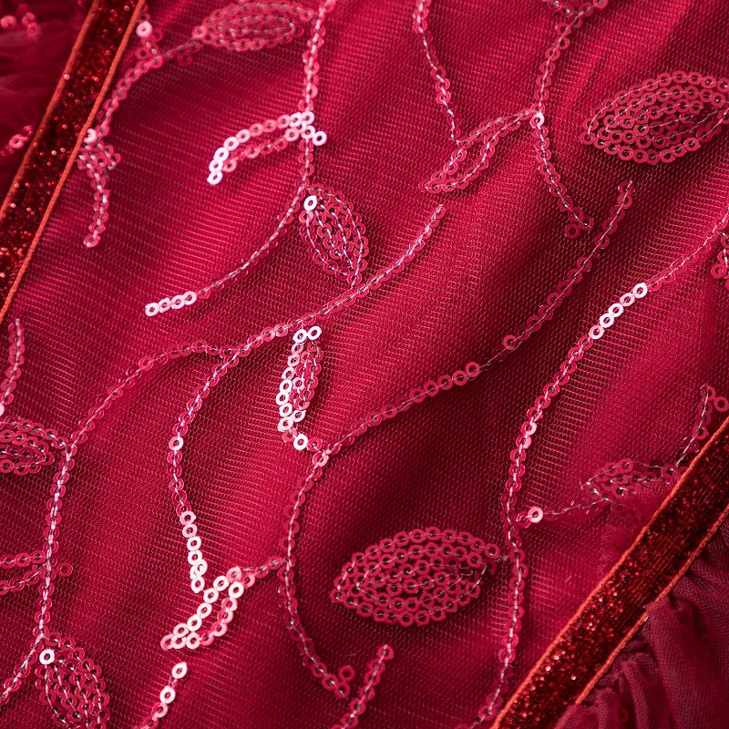 Kid Baby Girl Princess Flower Little Host Piano Show Dress