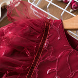 Kid Baby Girl Princess Flower Little Host Piano Show Dress