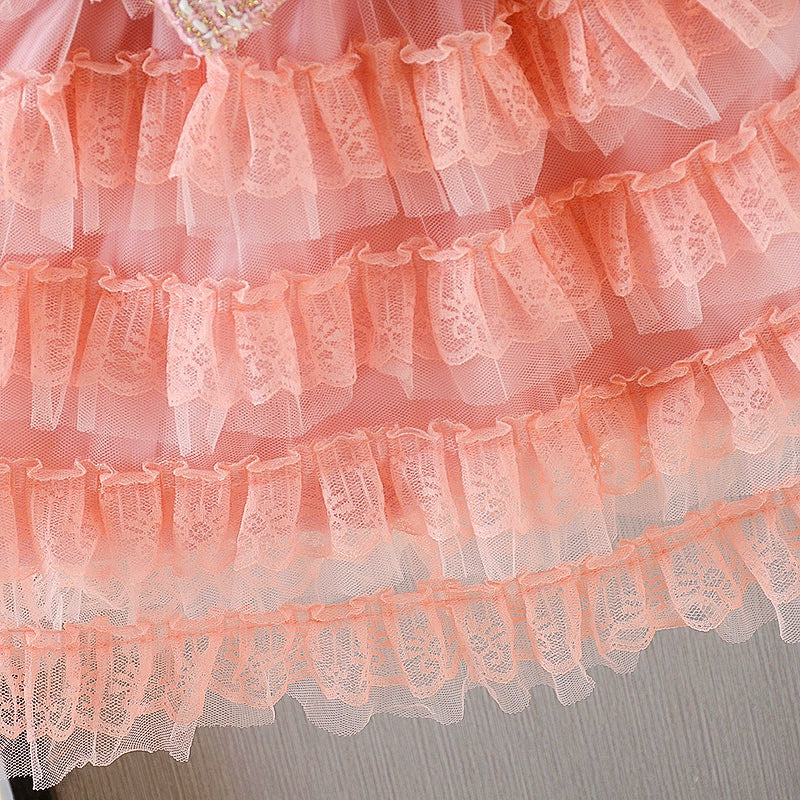 Baby Kid Girl Little Fragrance Plus Velvet Thickening Princess Dress