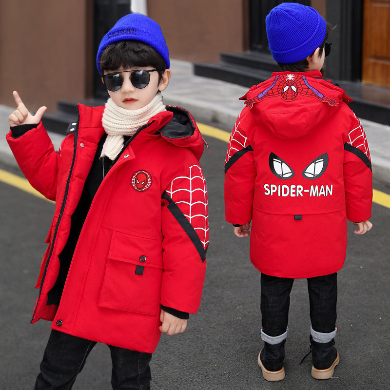 Kid Boys Winter Cotton Jacket Thickened Fashion Coat