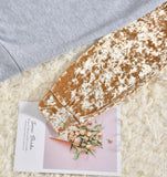 Family Matching Stitching Velvet Top Parent-child Shirts
