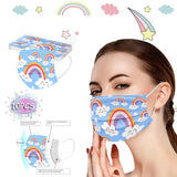 Kid Disposable Rainbow Series Adult Children Spunlaced Non-woven Fabric Masks
