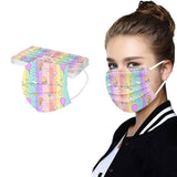Kid Disposable Rainbow Series Adult Children Spunlaced Non-woven Fabric Masks