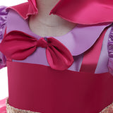 Kids Baby Girl Autumn Red Riding Princess Christmas Evening Dresses
