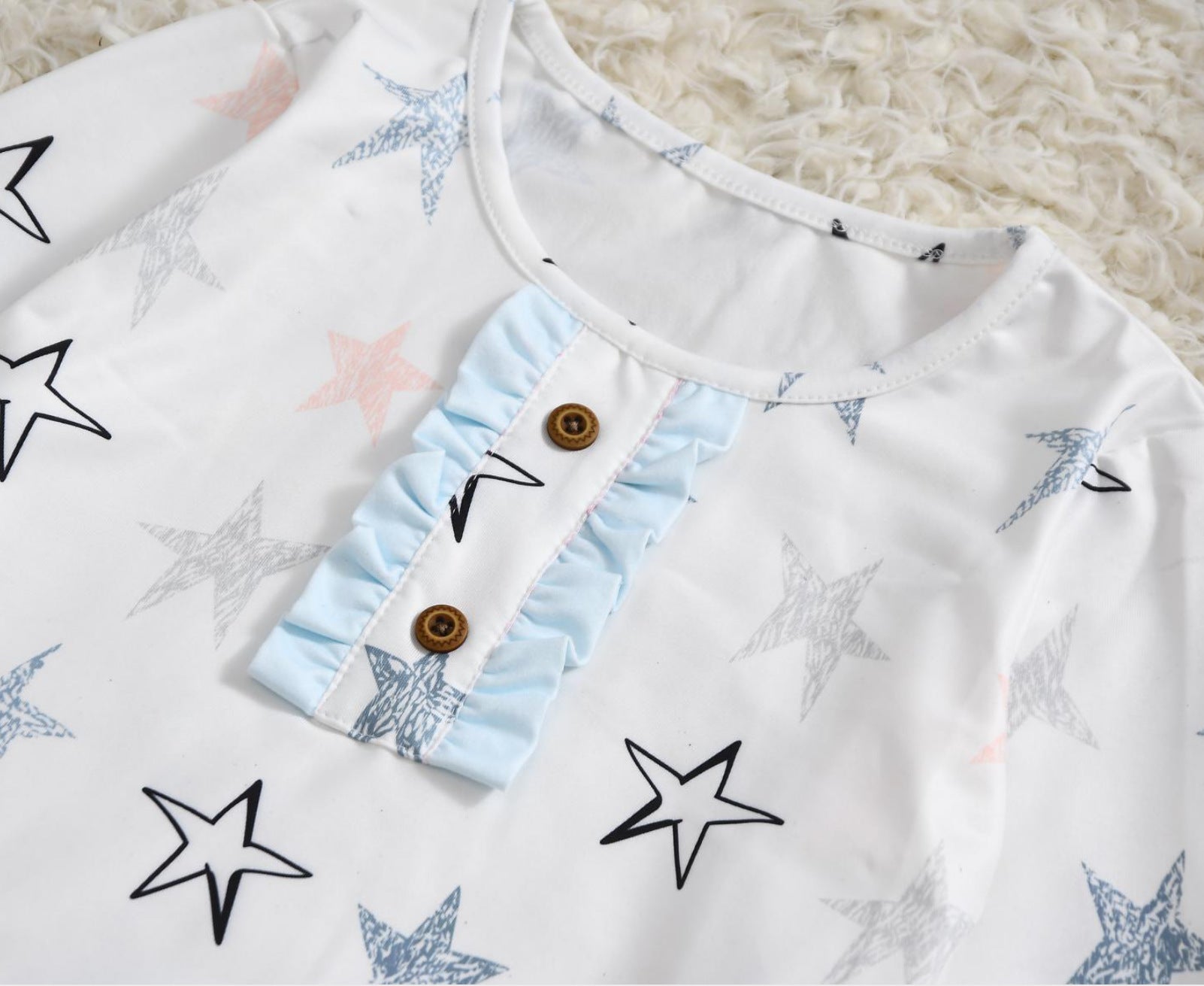 Family Matching Printed Ruffled Parent-child Dress