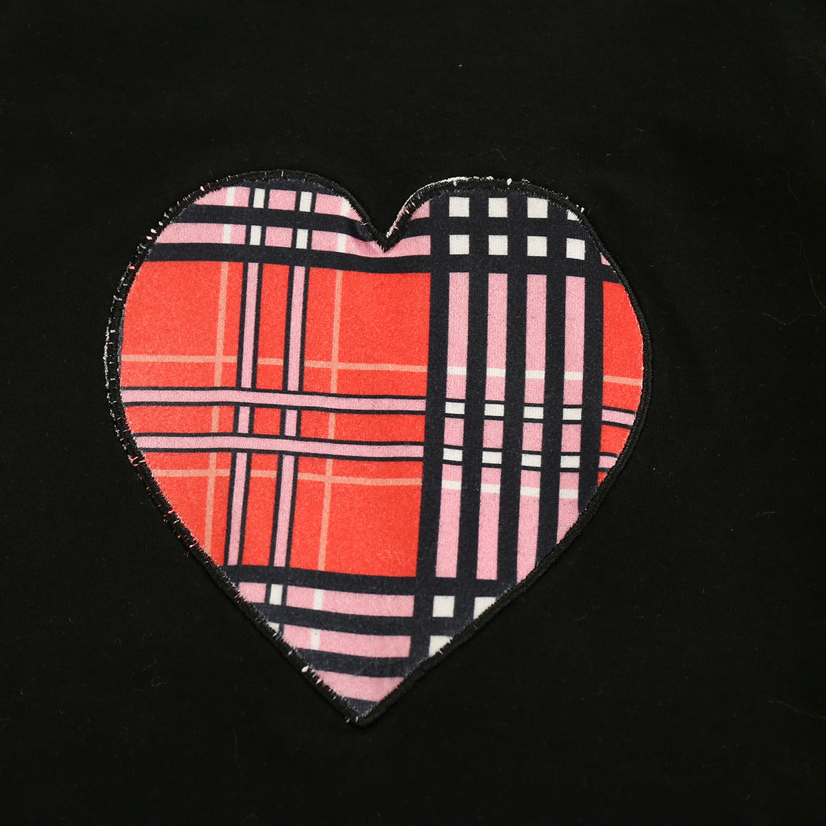 Baby Kid Toddler Girl Valentine's Day Suit Plaid Heart 3 Pcs Sets