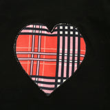 Baby Kid Toddler Girl Valentine's Day Suit Plaid Heart 3 Pcs Sets