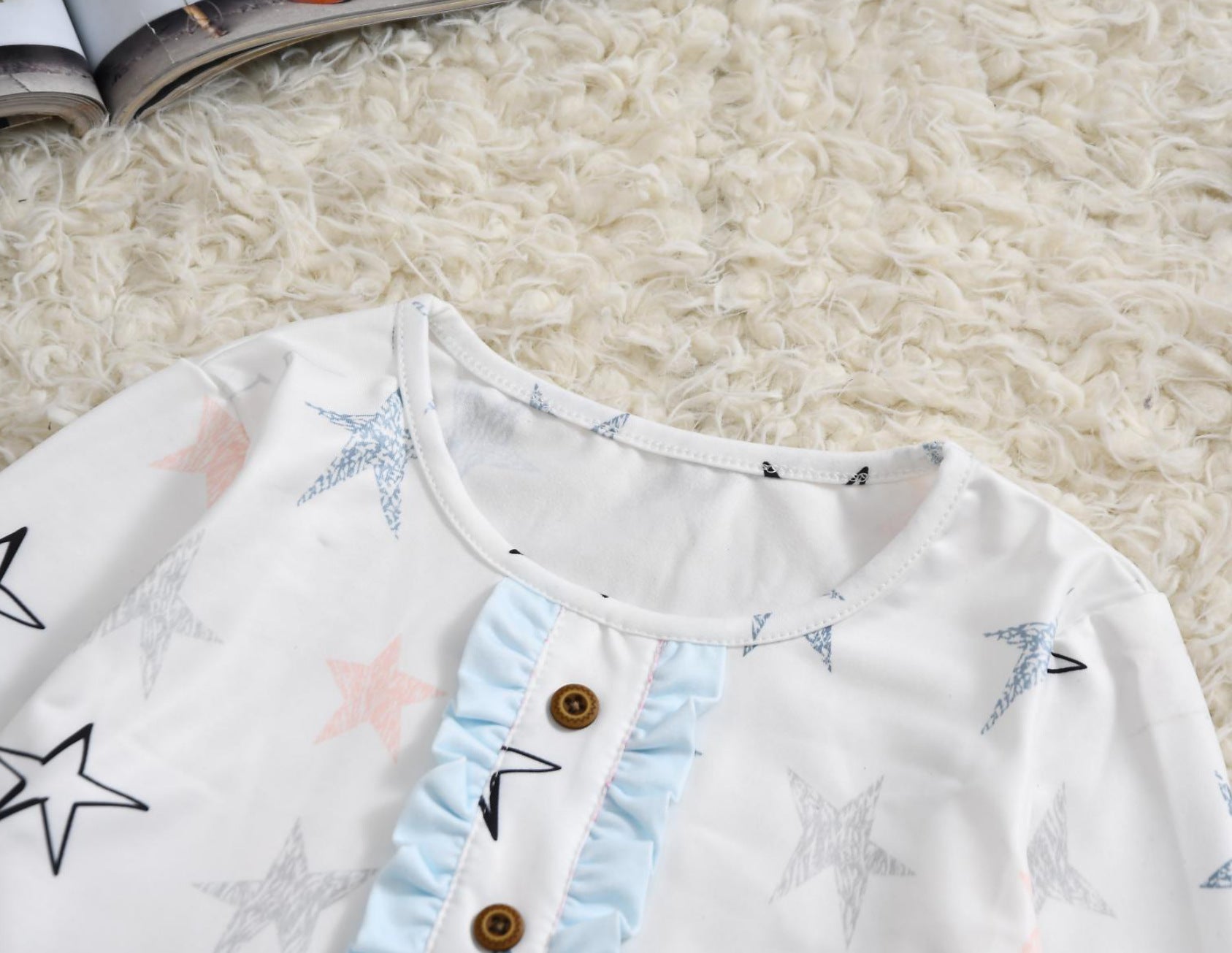 Family Matching Printed Ruffled Parent-child Dress