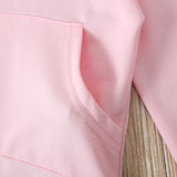 Baby Boys Girls Solid Color Hooded Halterie 2 Pcs Sets