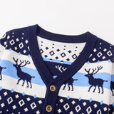 Kid Baby Boy Girl Deer Knitted Cardigans Sweaters