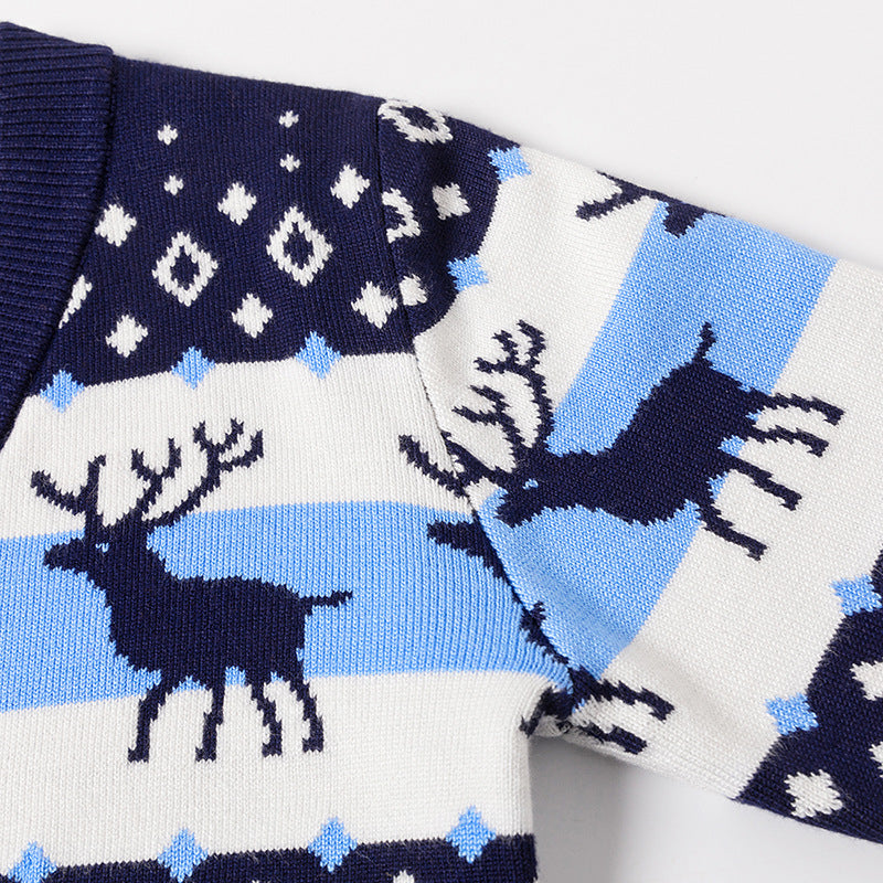 Kid Baby Boy Girl Deer Knitted Cardigans Sweaters