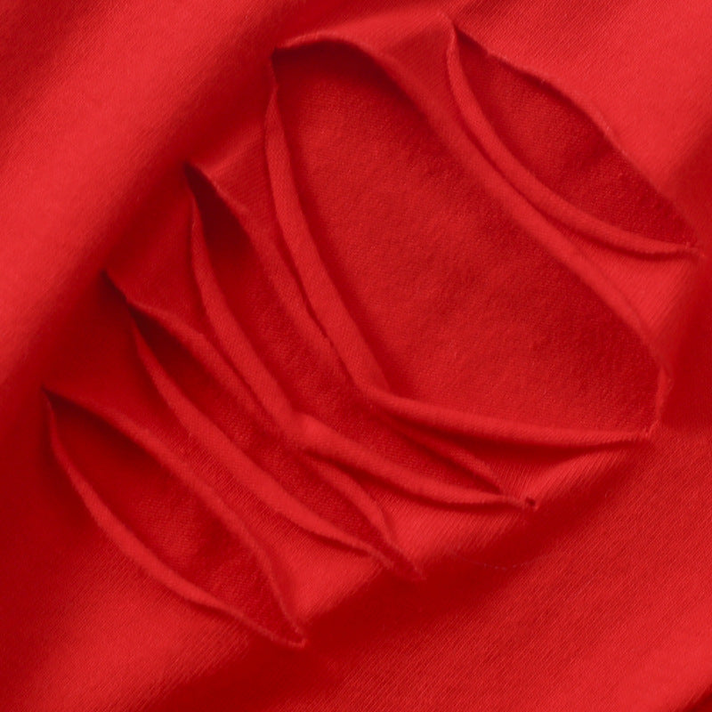 Kid Baby Girl Valentine's Day Heart Round Neck Long Sleeve 2 Pcs Sets