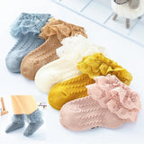 Baby / Toddler / Kid Girl Lace Solid Socks 3-pack