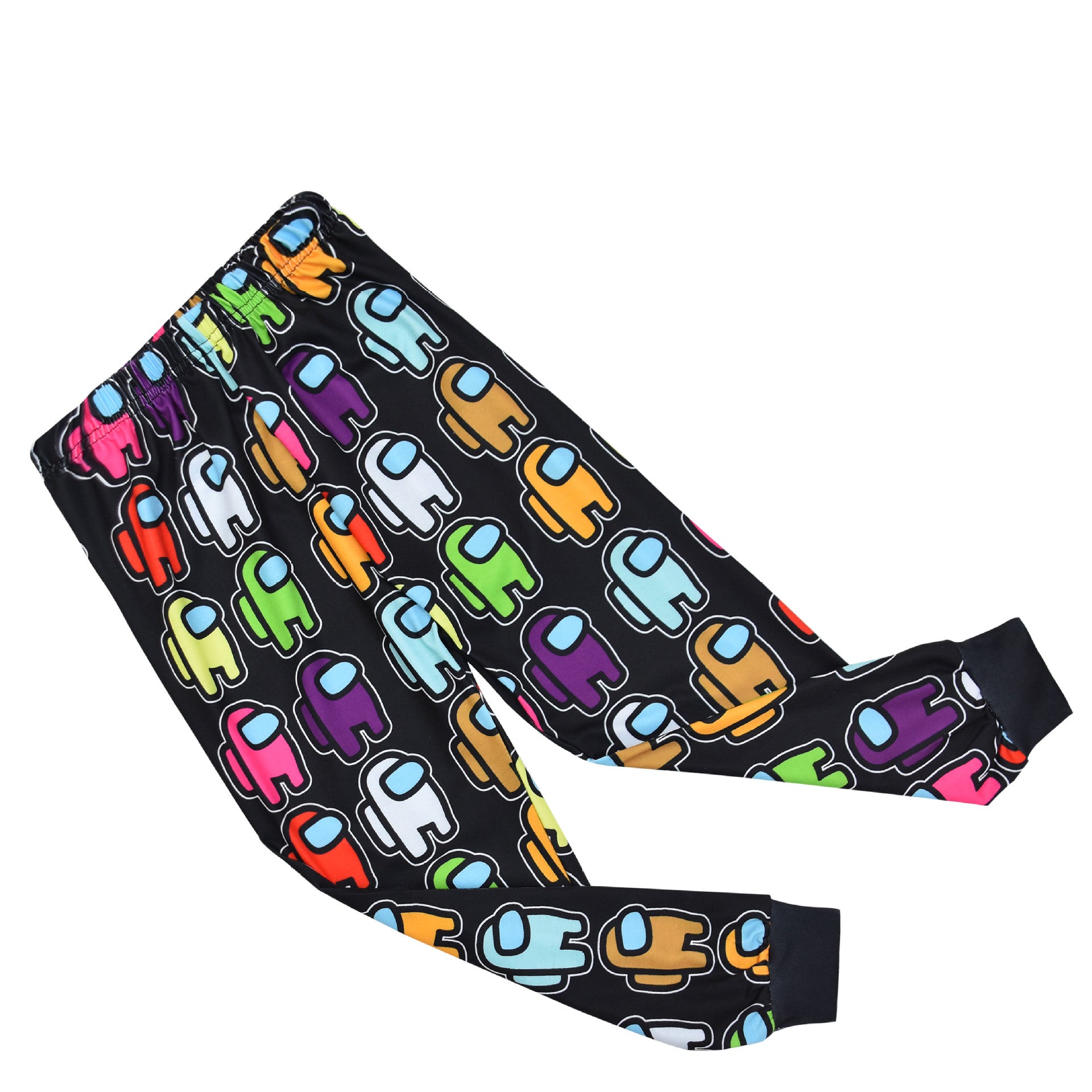 Kid Boy Girl Home Fluorescent Color Suit Long Sleeve Pajamas