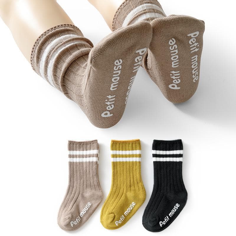 Baby / Toddler Striped Sport Socks 3-pack