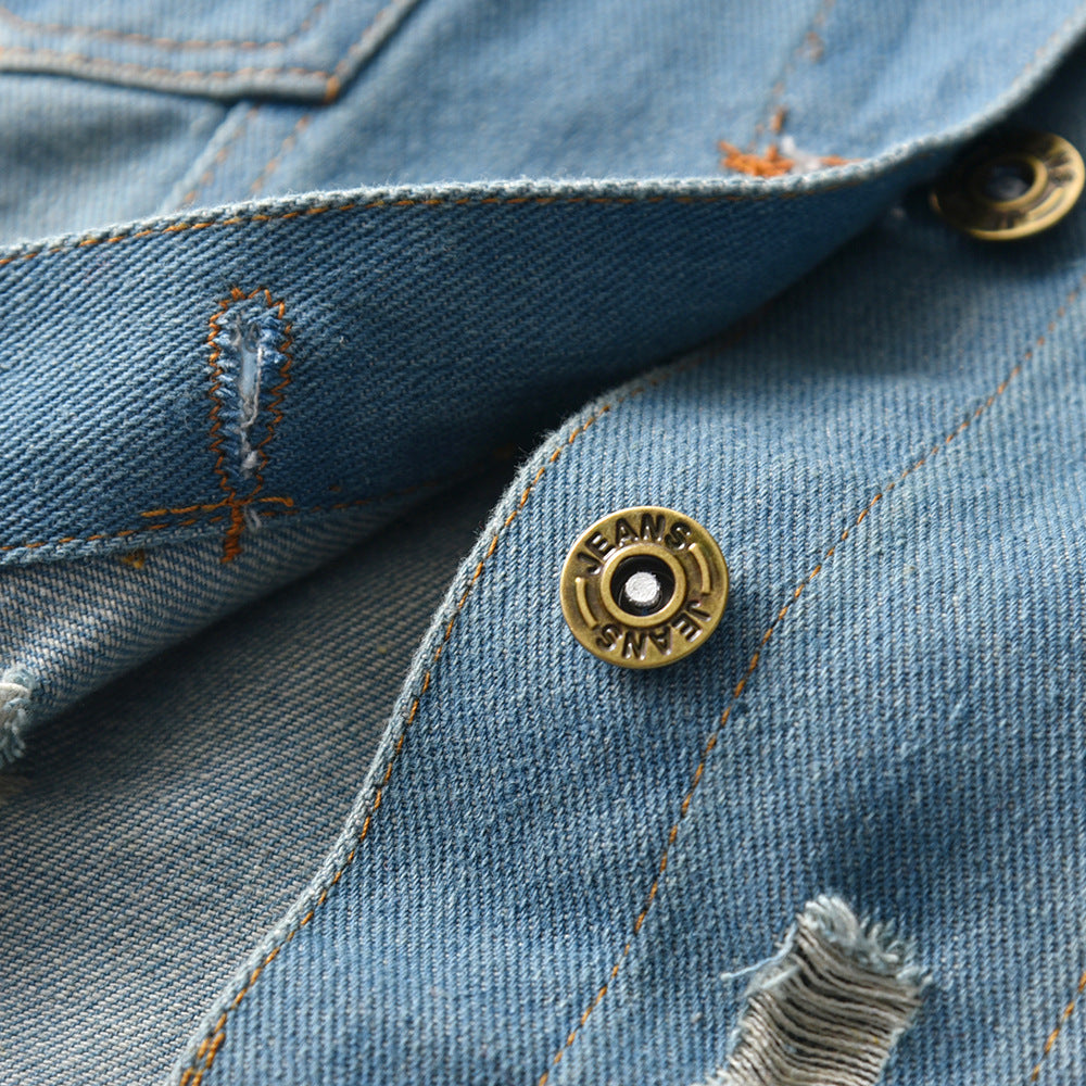 Boys Girls Casual Denim Coat Jacket
