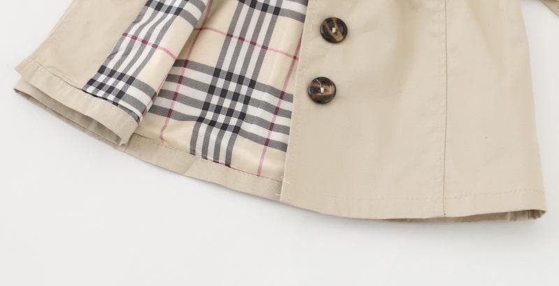 Baby Girl Casual Long-sleeve Cotton Coat & Jacket