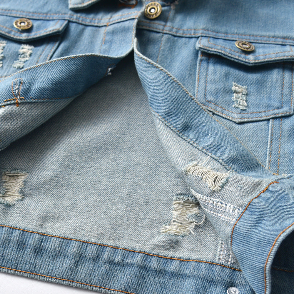 Boys Girls Casual Denim Coat Jacket