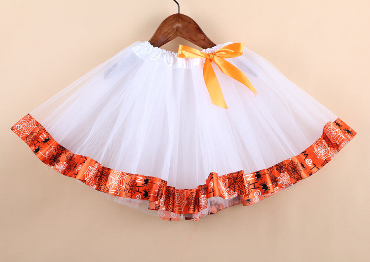 Kid Baby Girls Fashion Tutu Gauze Halloween Skirts