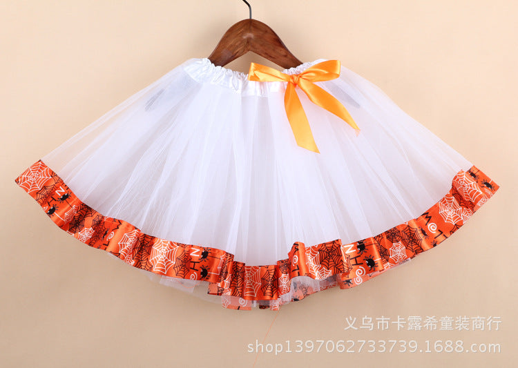 Kid Baby Girls Fashion Tutu Gauze Halloween Skirts