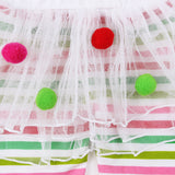 Kids Girl Christmas Moose Print Poncho Striped Suits 2 Pcs