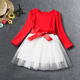 0-24M Winter Long Sleeve Baby Girls Christening Birthday Toddler Dress