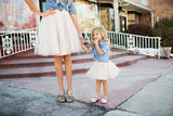 Mother Daughter Matching Girls Oufits Family Dress 2 Pcs