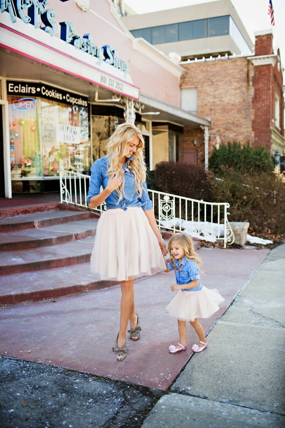 Mother Daughter Matching Girls Oufits Family Dress 2 Pcs