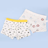 Kid Boys Underwear Cotton Cartoon Briefs Soft Boxers 2 Pieces/Lot