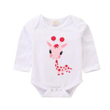Baby Girl Set Cute Giraffe Pink Dot 2 Pcs