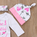 Baby Girl Set Cute Giraffe Pink Dot 2 Pcs