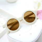 Boy Girl Cute Cartoon Bear Shape Fashion Round Sunglasses