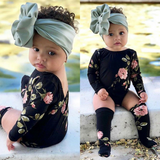 Baby Girls Romper Flower Jumpsuit 0-24M