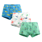 Kids Boys Underwear Cartoon  Shorts Cotton Underwear 3 Lot