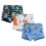 Kids Boys Underwear Cartoon  Shorts Cotton Underwear 3 Lot