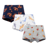Kids Boys Underwear Cartoon  Shorts Cotton Underwear 3 Lot