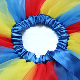 Kid Baby Girl Princess Rainbow Mesh Tutu Skirts