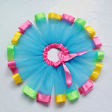 Kid Baby Girl Princess Rainbow Mesh Tutu Skirts