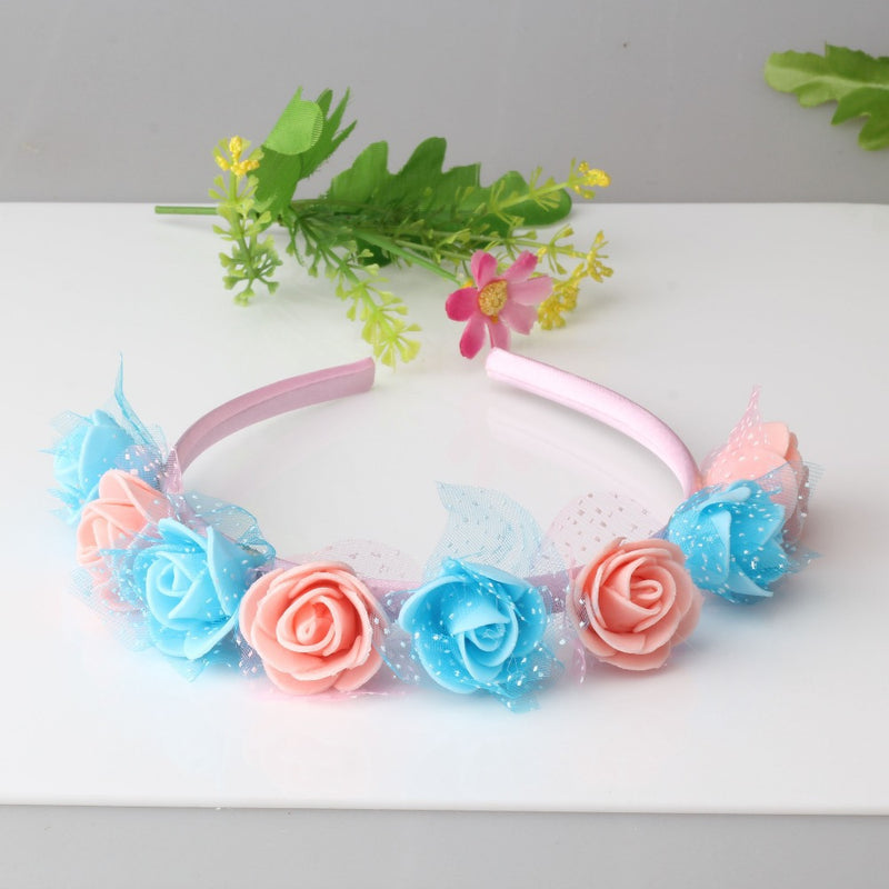Kid Girl Hair Headband Yarn Foam Flower Photo Wedding Photography Headwears