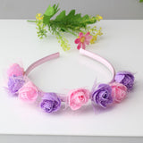Kid Girl Hair Headband Yarn Foam Flower Photo Wedding Photography Headwears
